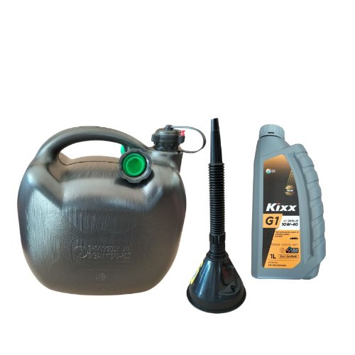 ערכת גנרטור מושלמת הכוללת משפך גמיש, גריקן 20L כולל משפך , ליטר שמן