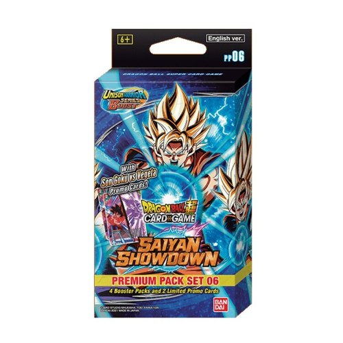קלפי דרגון בול חבילת פרימיום Dragon Ball Super TCG: Saiyan Showdown Premium Pack Set 06