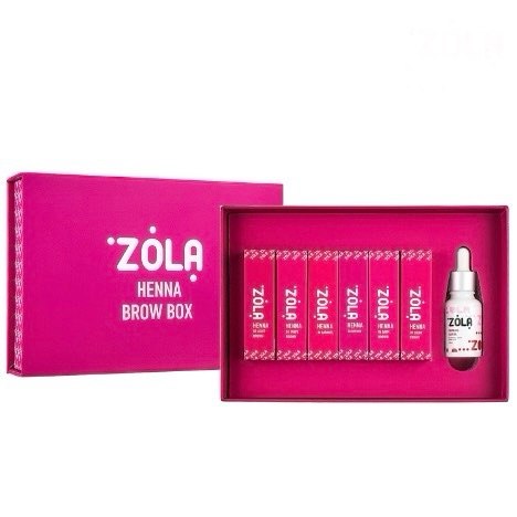 Zola קיט 6 גוונים חינה 5 מ״ל +שמן הזנה