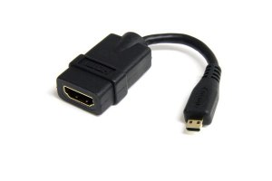 כבל מתאם HDMI נקבה לחיבור Micro HDMI זכר באורך 0.2 מטר