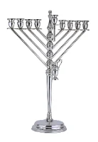 חדש! חנוכיה חב"ד מכסף טהור - סופרב (L)