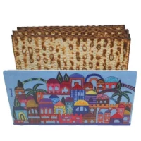 מעמד מצה לפסח ממתכת עיצוב ירושלים