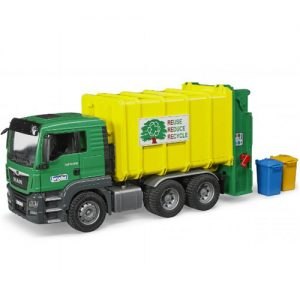530-03764 משאית זבל ירוק צהוב MAN TGS