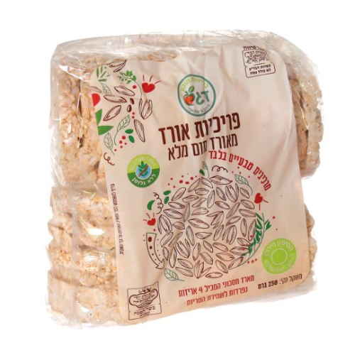 פריכיות אורז מלא ללא גלוטן 230 גרם - דגש