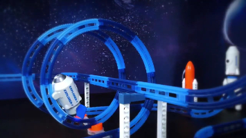 רכבות חלל מטורפות עם אורות ועשן - EXPLORER ASSEMBLE  ELECTRIC TRACK