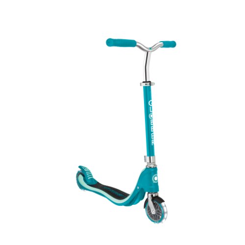 קורקינט 2 גלגלים חצי פעלולים מואר Globber Flow 125 Lights עד 100 ק"ג בצבע ורוד