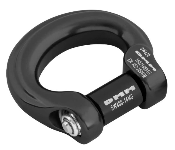 קומפקט שאקל-DMM Compact Shackles צורת BOW שחור