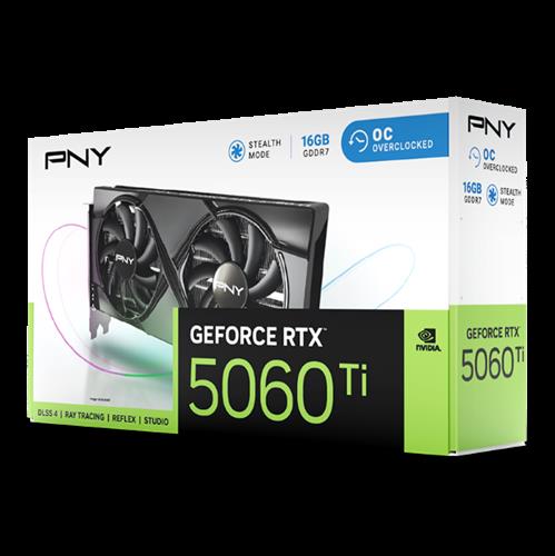 כרטיס מסך PNY GeForce RTX 5060Ti 16GB Dual Fan