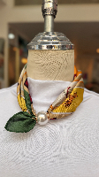 צעיף שרשרת פנינה סוסים