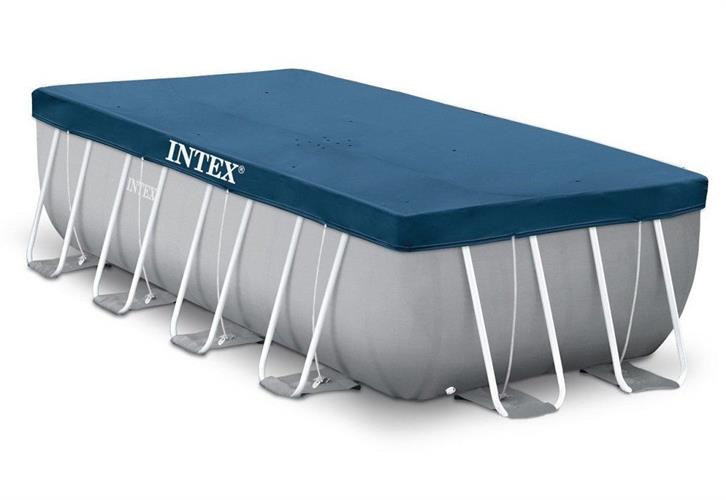 כיסוי עליון INTEX לבריכה אולטרה מלבנית ‎488×244 ס״מ | מק״ט 38011 | קפיץ קפוץ