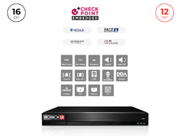מכשיר הקלטה Provision NVR 16400PFAN POE Up to 12MP 4K 2TB disk 1U