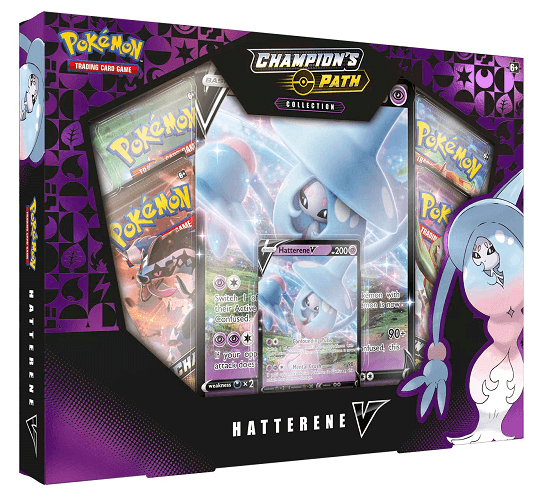 Pokemon TCG: Champion's Path Collection (Hatterene V) קלפי פוקימון מקוריים מארז וי האטרנה