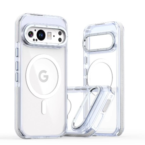 כיסוי חזק במיוחד תומך Magsafe לגוגל פיקס GOOGLE PIXEL 9 Pro XL צבע שקוף לבן