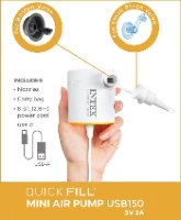 משאבת ניפוח אוויר חשמלית USB לבנה 66616 מבית INTEX