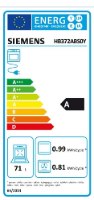 תנור בנוי - 71 ליטר Siemens סימנס  iQ300 HB372ABS0Y