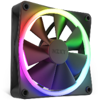 מאורר למארז NZXT F120RGB 120MM RGB BLACK FAN