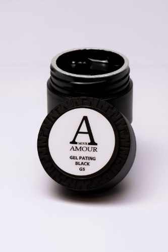 ג׳ל ציור לציפורניים שחור אמור AMOUR GEL PAINTING