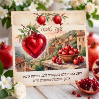ברכה מתוקה לראש השנה עם לב