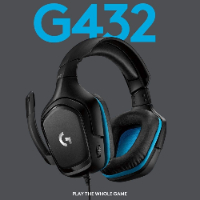 אוזניות גיימינג חוטיות לוגיטק - Logitech G432