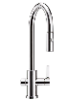 כרום - ברז מטבח משולב מערכת מים חמים וקרים PRIME AQUA ONE מבית ניגא