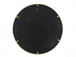 מראה עגולה מסגרת מתכת צבע שחור קוטר 80 ס"מ