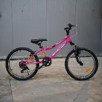 אופניים 20" BIG BIKE שלדה ברזל 7 הילוכים וורוד בולם קדמי