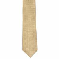 עניבה סלים מדוגמת זהב צהוב