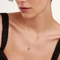 שרשרת NINA בשילוב תליון אות