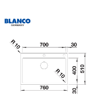  כיור נירוסטה למטבח | דגם Claron 700IF/A| מתאים לארון 80 ס"מ |מותג בלנקו היוקרתי תוצרת גרמניה