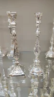 פמוטים לכלה מכסף 30 ס"מ דגם מייבל