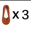 כתום - גרבי חצי לנשים - מארז 3 יח׳
