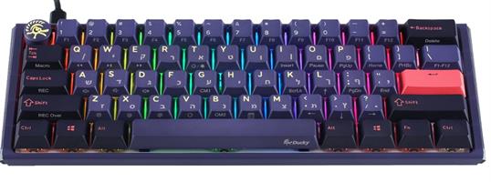 מקלדת מכנית מבית דאקי עם תאורה RGB ומשקל קל לשימוש