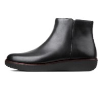 מגפוני ZIGI עור שחור עם רוכסן פיטפלופ FITFLOP