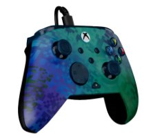 בקר משחק חוטי Turtle Beach Rematch Advanced Wired Glitch Green – בקר בצבעי גליץ' ירוק-כחול עם כבל