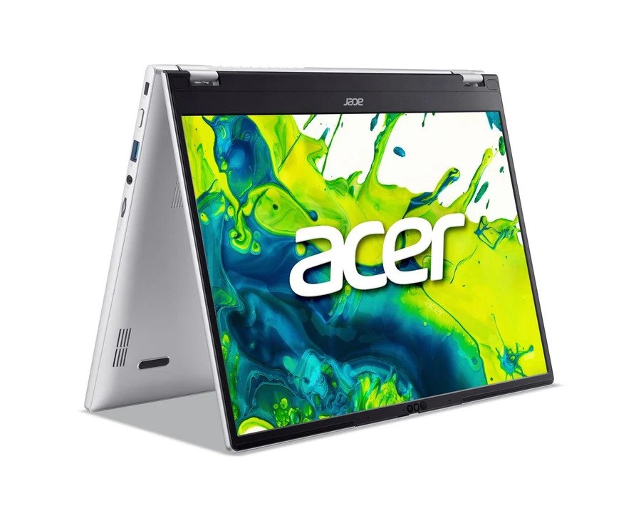 מחשב נייד ACER ASPIRE SPIN AMD 14" IPS 120H TOUCH/ AI-7-345 R6QP/16GB/512GB/WIN11/3YW