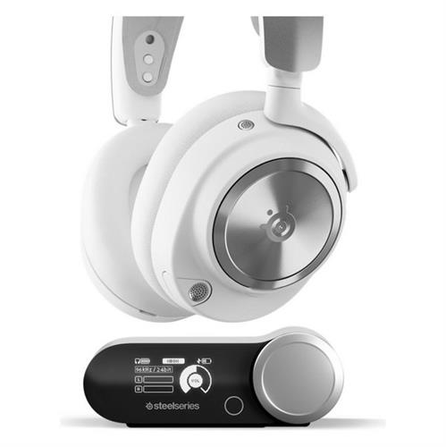 אוזניות גיימינג אלחוטיות SteelSeries Arctis Nova Pro Wireless X לבן
