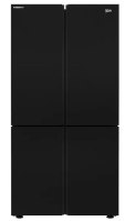 מקרר 4 דלתות 572 ליטר דגם BEKO GN1406223GB בקו זכוכית שחורה