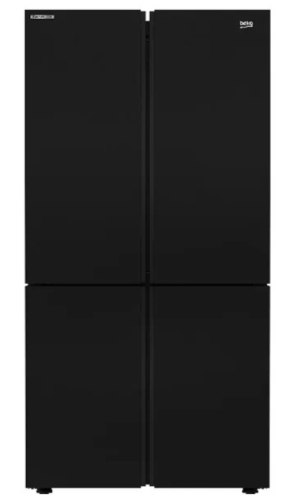 מקרר 4 דלתות 572 ליטר דגם BEKO GN1406223GB בקו זכוכית שחורה