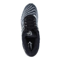 ASICS|אסיקס- ג'ל נימבוס 22 GEL NIMBUS פיוטר - גברים- שחור לבן מעוצב (EXTRA WIDE- אקסטרא רחב)