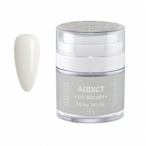 ג'ל בנייה 50 גר' ADDICT MILKY WHITE