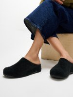 כפכף סגור זמש שחור פיטפלופ FITFLOP