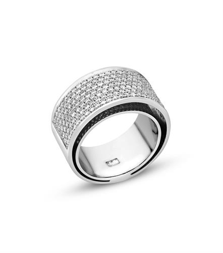 טבעת בתוך טבעת בזהב ויהלומים 1.85 קראט