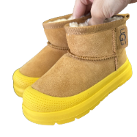 Ultra Mini Weather Hybrid ankle boots Yellow Brown‏ - נעלי האג ילדים
