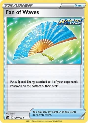 קלף בודד single פוקימון - FAN OF WAVES - Battle Styles - 127/163 - BULK - אנגלית