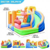 מתקן קפיצה מתנפח לחצר עם מגלשה D72050 מבית Doctor Dolphin
