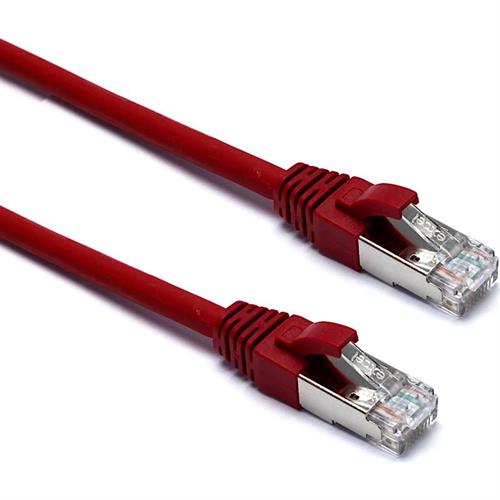 מגשר מסוכך EXCEL CAT6A צבע אדום באורך 1