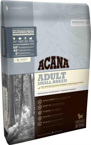 acana small breed בוגר גזע קטן 2 ק"ג
