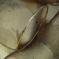Thin Delicate textured Bangle