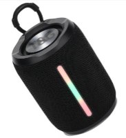 רמקול נייד Miracase MBTS806 – רמקול שחור עם פס תאורת RGB צבעוני ולולאת נשיאה USB