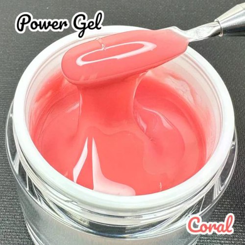 ג'ל בניה קורל POWER GEL BUILDER GEL CORAL